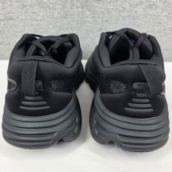HOKA ONE ONE BONDI 8 WIDE MEN'S RUNNING SHOES – SIZE 8.5 – BLACK – MAX CUSHION - Picture 4 of 10